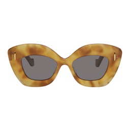 Tortoiseshell Retro Screen Sunglasses 241677F005025