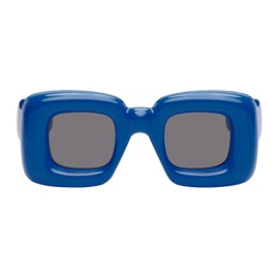 Blue Inflated Sunglasses 232677M134042