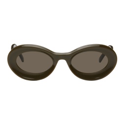 Khaki Loop Sunglasses 232677M134020