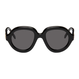 Black Round Sunglasses 232677M134033