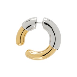 Silver   Gold E1 Single Earring 232313F022001