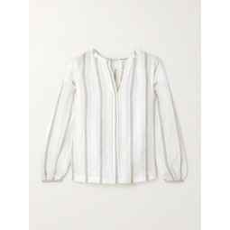 LORO PIANA Lelis striped linen shirt