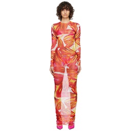 Pink High Tide Maxi Dress 231348F055008