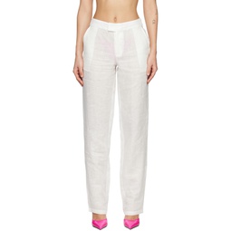 White Cruise Trousers 231348F087000