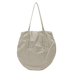 Gray Shirring String Bag 241666M170001