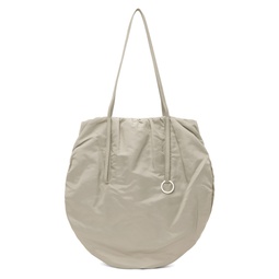 Gray Shirring String Shoulder Bag 241666F048001