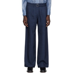Navy Belted Trousers 241666M191000