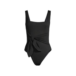 Balboa One-Piece Draped Swimsuit