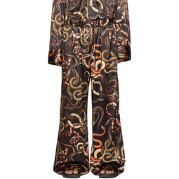 Black Snake Pyjama Trousers 222331M218000