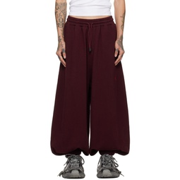 Burgundy Bontan Sweatpants 241331M190002