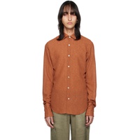 Orange Slim Shirt 222388M192001