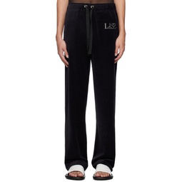 Black All The Rumors Are True Lounge Pants 222388M190001