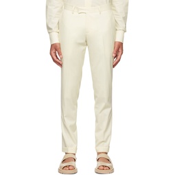 SSENSE Exclusive Off White Wool Trousers 221048M191015