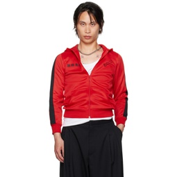 Red CLOT Edition Zip Shrunken Hoodie 242331M202001