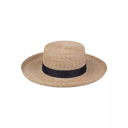 The Violette Straw Boater Hat