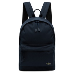 Navy Zip Backpack 232268M166002