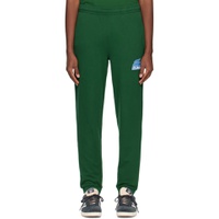 Green Tapered Lounge Pants 231268M190006