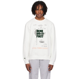 White Relaxed Fit Sweatshirt 241268M204005