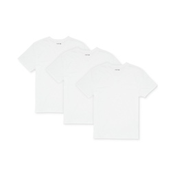 Mens Essential Cotton V-Neck Lounge Regular Fit Undershirts Set 3-Piece