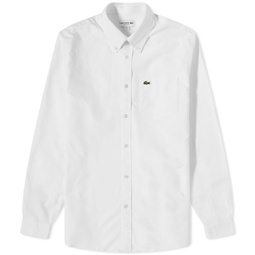 Lacoste Button Down Oxford Shirt White