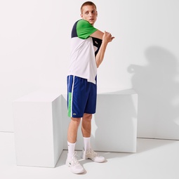 Mens Lightweight Colorblock Tennis Shorts