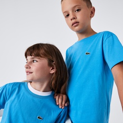 Kids Crew Neck Cotton Jersey T-Shirt