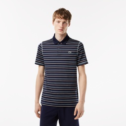 Men's Golf Recycled Polyester Stripe Polo
