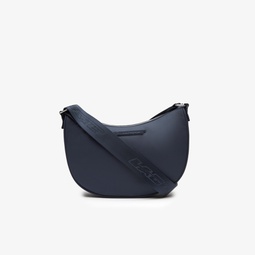 Women's Contrast Branding Halfmoon Bag