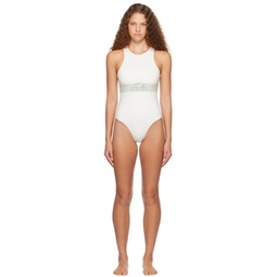 White High Cut One-Piece Swimsuit 231268F103000
