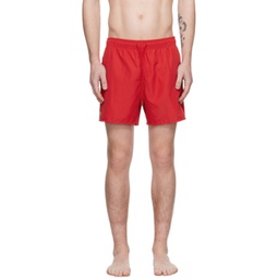 Red Quick-Dry Swim Shorts 241268M208005