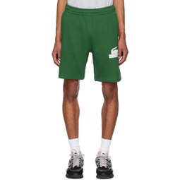 Green Relaxed-Fit Shorts 232268M193002