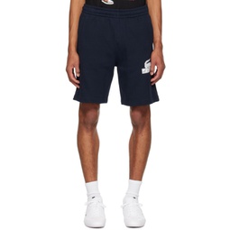 Navy Relaxed-Fit Shorts 232268M193003