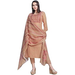 ladyline Designer Partywear Kantha Embroidery Sequins Silk Salwar Kameez with Silk Printed Dupatta