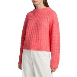Mixed Knit Cashmere Sweater