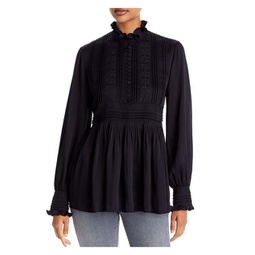 womens embroidered empire-waist blouse
