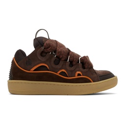 SSENSE Exclusive Brown & Orange Curb Sneakers 241254F128023
