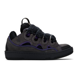 SSENSE Exclusive Black & Purple Curb Sneakers 241254F128024