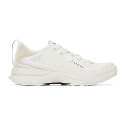 White L-I Mesh Sneakers 241254M237039