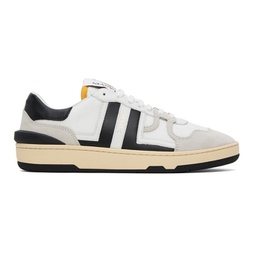 White & Black Clay Sneakers 241254M237007