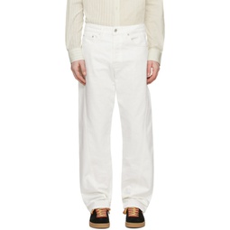 White Twisted Jeans 241254M186001