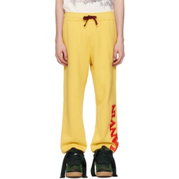 Yellow Future Edition Sweatpants 241254M190011