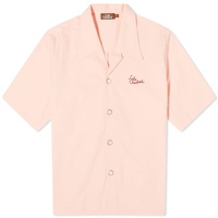 Late Checkout Embroidered Vacation Shirt Pink