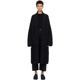 Black Berber Coat 241874F059002