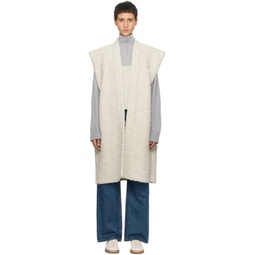 Gray Mouton Vest 241874F068000