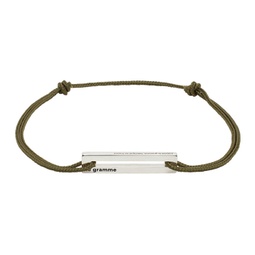 Khaki Le 1.7g Punched Cord Bracelet 241694M142009