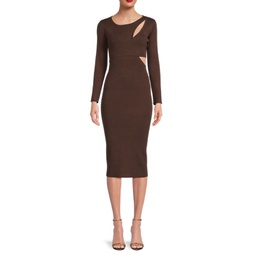 Cutout Midi Sweater Dress