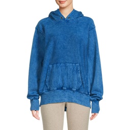 Washed Fleece Camp Collar Sweatshirt