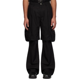 Black Utilitarian Cargo Pants 241732M188000
