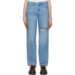 Blue Baggy Dad Jeans 241099F069047