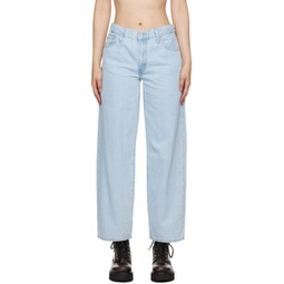 Blue Baggy Dad Jeans 241099F069051